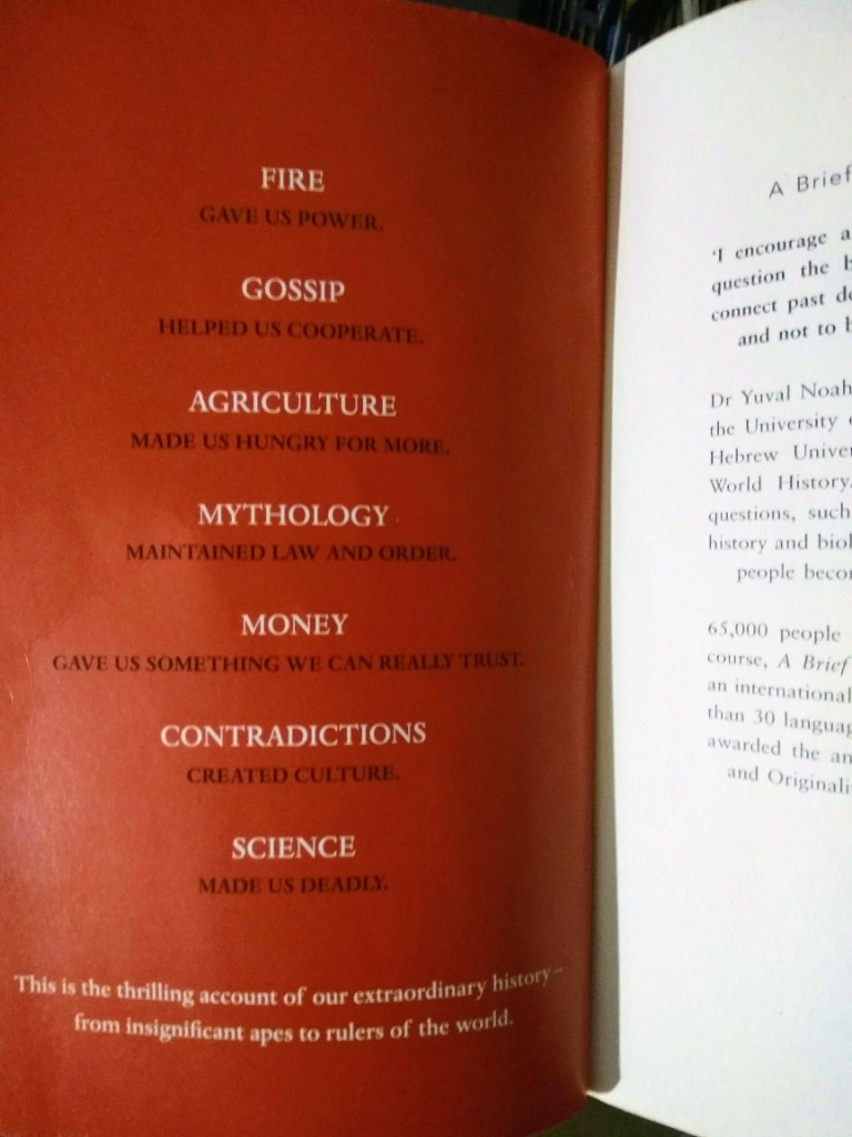 Sapiens back page